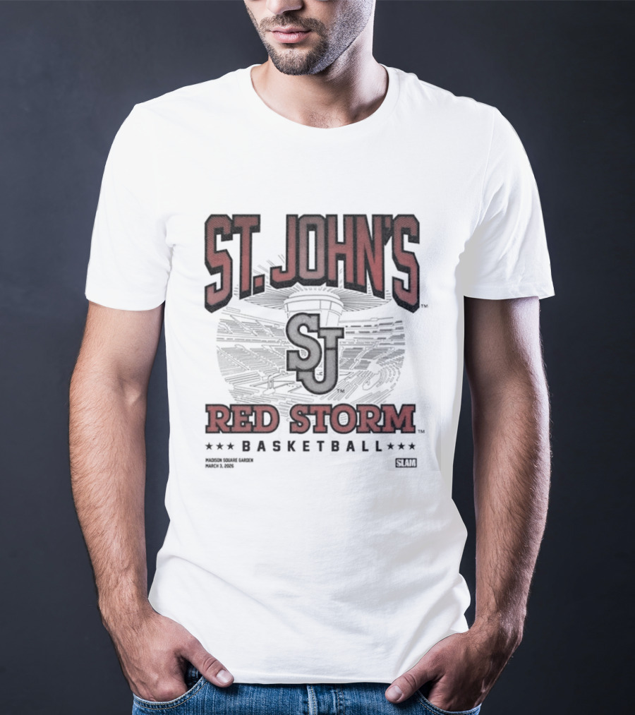 St John's Red Storm Basketball Madison Square Garden March 3 2026 Exclusive Event T-Shirt