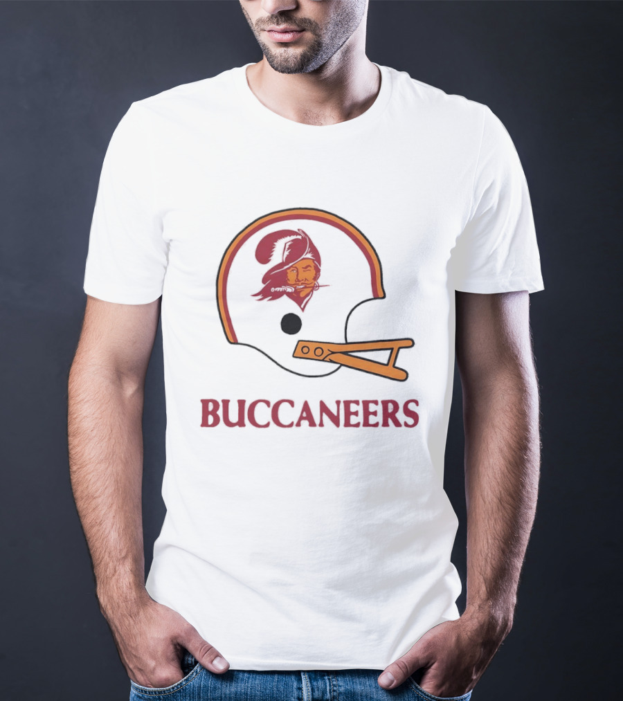 Tampa Bay Buccaneers Helmet Retro Style Buccaneer T-Shirt