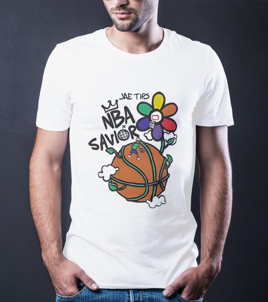 Jae Tips NBA Savior Basketball Flower Planet Player T-Shirt