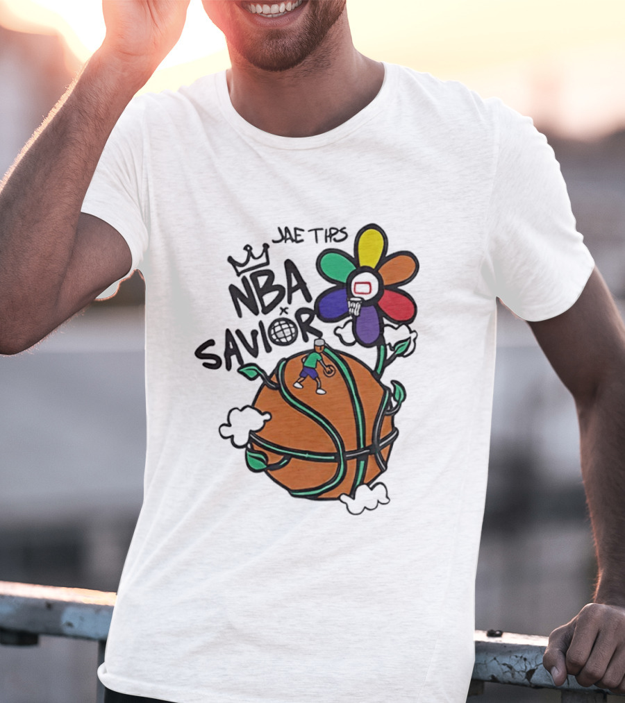 Jae Tips NBA Savior Basketball Flower Planet Player T-Shirt