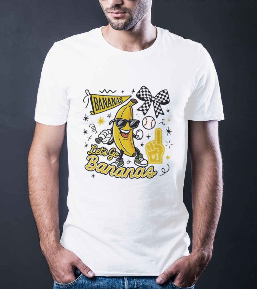 Let's Go Bananas Savannah Bananas Baseball Fun Fan Gear T-Shirt