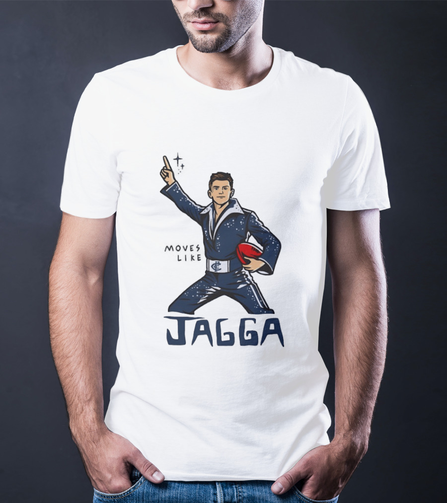 Jagga Moves Like Elvis Presley Carlton Football T-Shirt