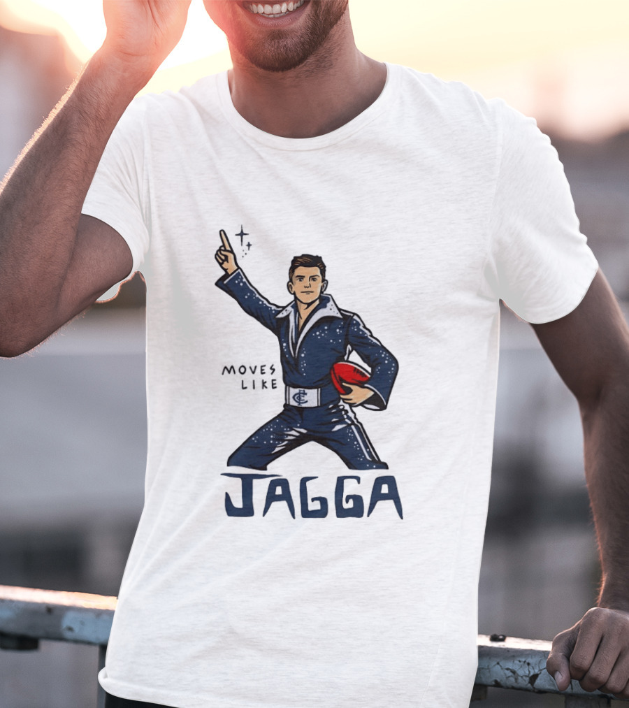 Jagga Moves Like Elvis Presley Carlton Football T-Shirt