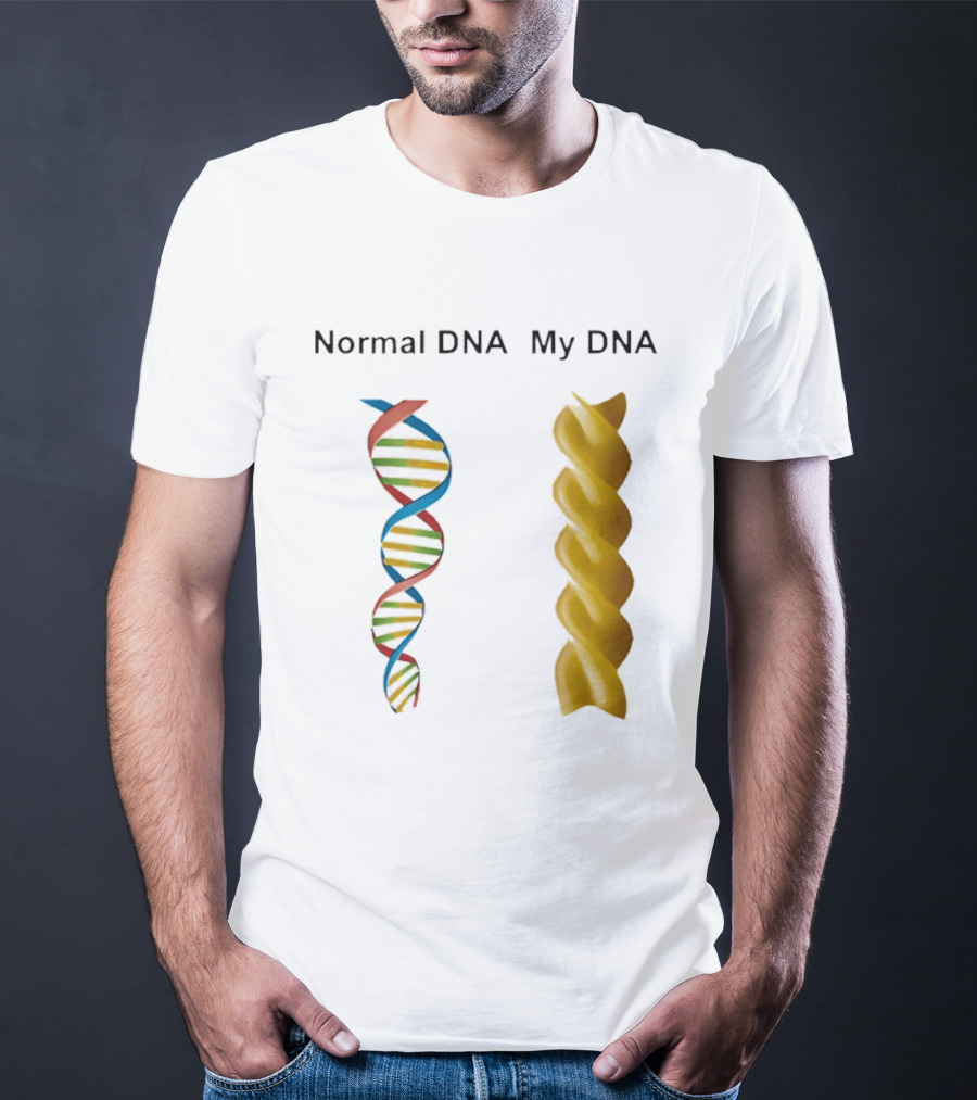Normal DNA My DNA Fusilli Pasta Twist Humor T-Shirt