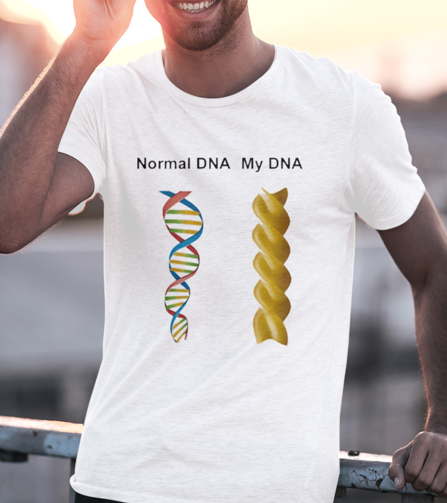 Normal DNA My DNA Fusilli Pasta Twist Humor T-Shirt