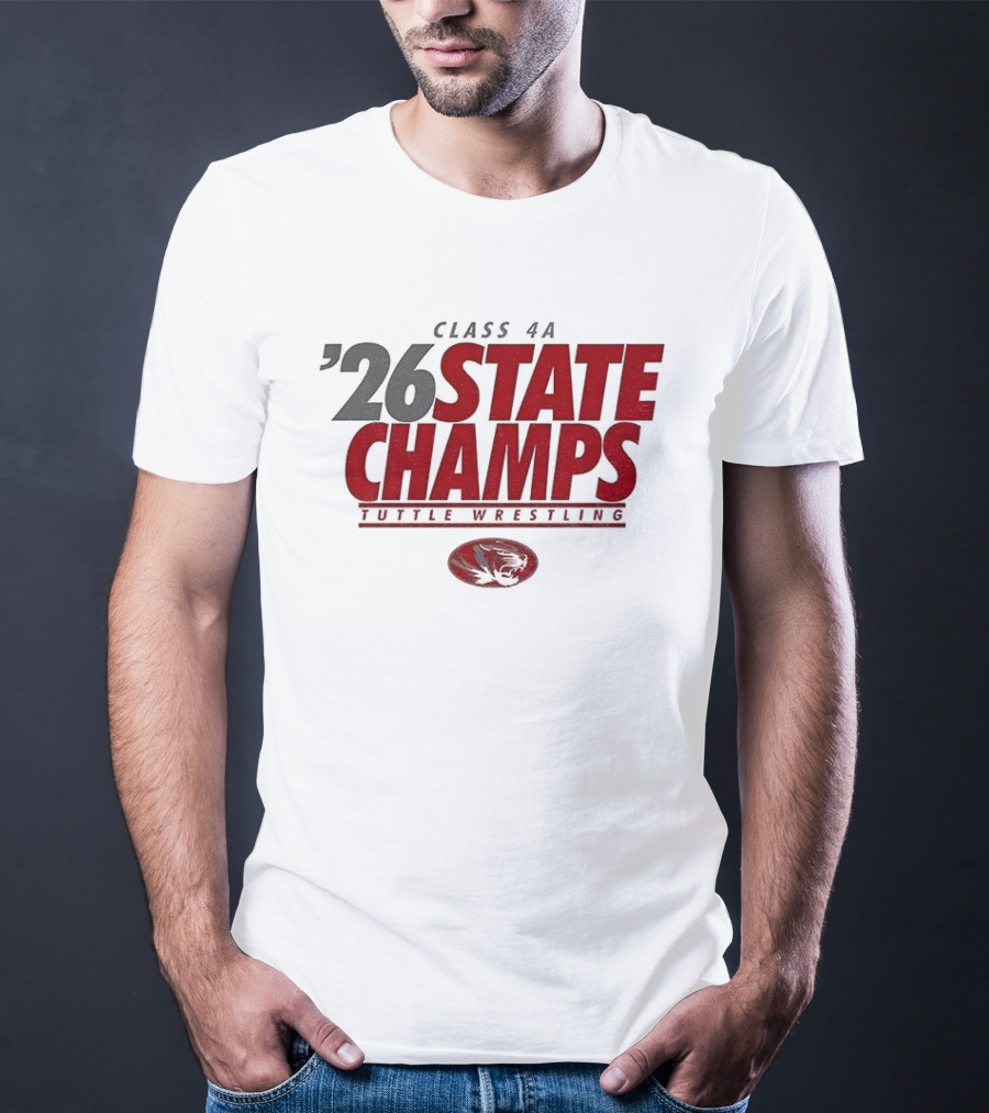 Tuttle Wrestling Class 4A State Champs 2026 T-Shirt
