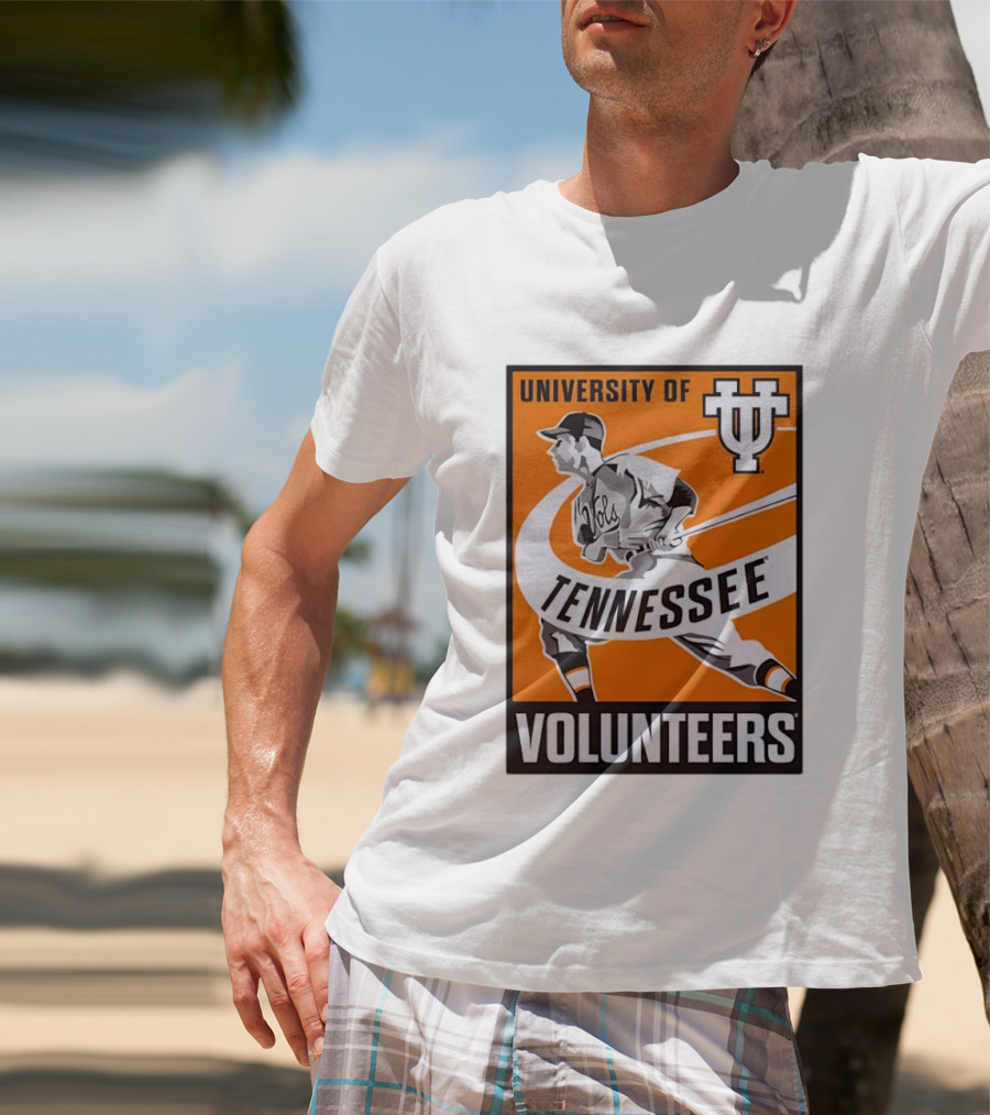 University Of Tennessee Volunteers Baseball Batter Icon UT T-Shirt