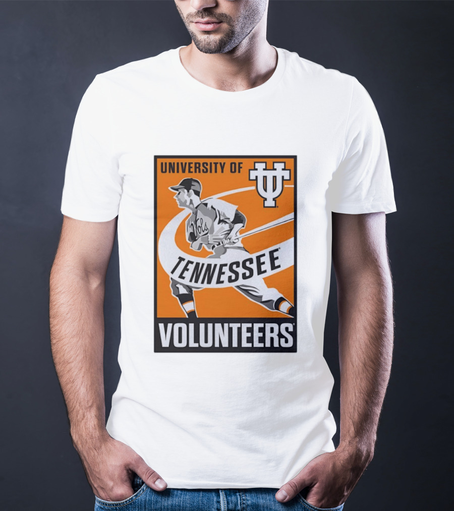 University Of Tennessee Volunteers Baseball Batter Icon UT T-Shirt
