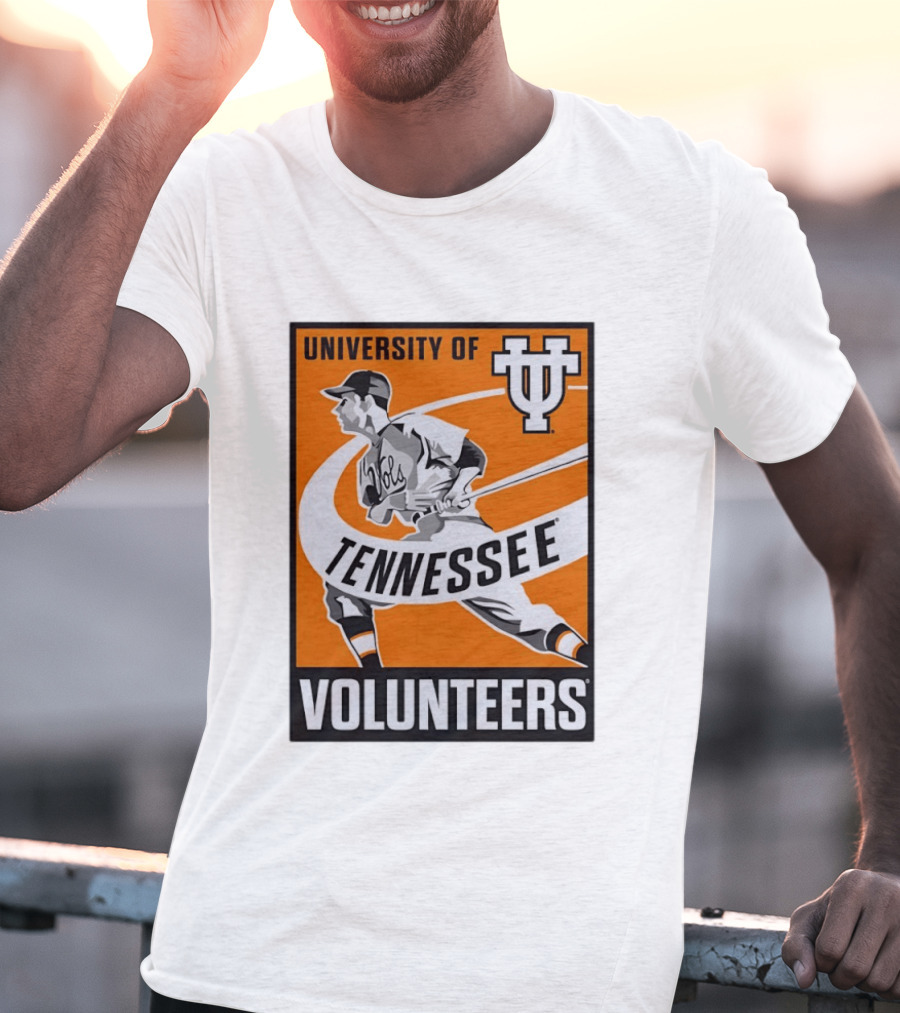 University Of Tennessee Volunteers Baseball Batter Icon UT T-Shirt