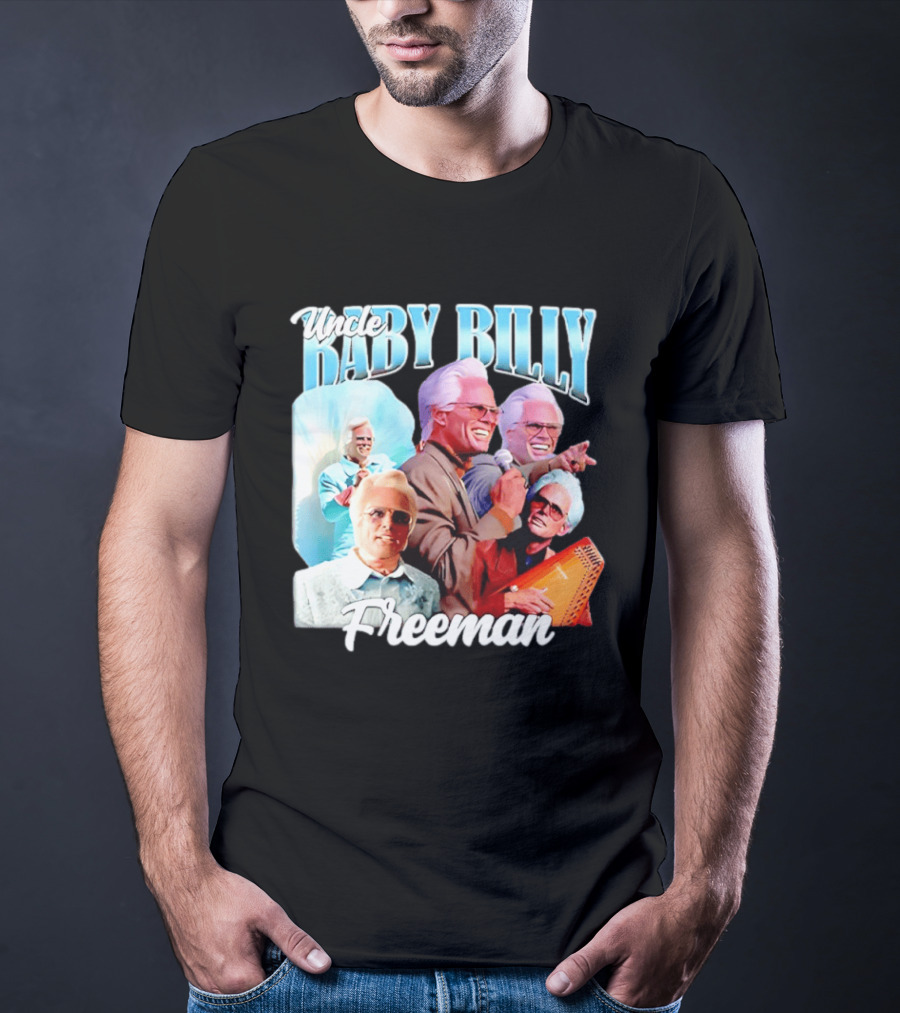 Uncle Baby Billy Freeman Character Collage T-Shirt