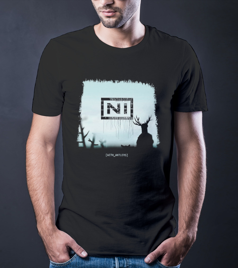 Nine Inch Nails NIN Deer Shadow With Antlers T-Shirt