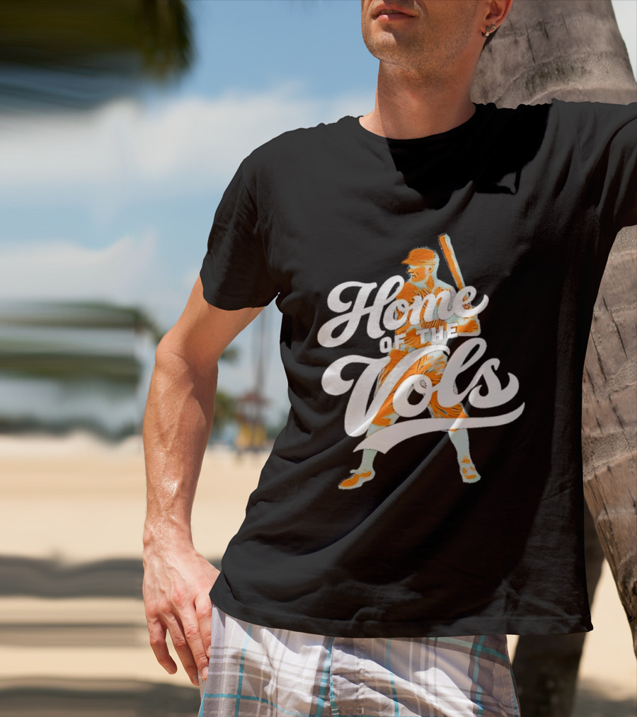 Home Of The Vols Baseball Player T-Shirt