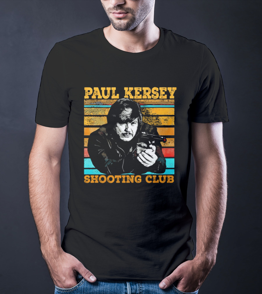 Paul Kersey Shooting Club Retro Style Gunman T-Shirt