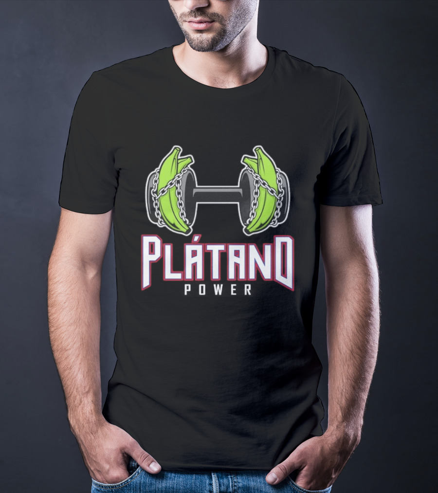 Plátano Dumbbell Power Fitness Strengthener T-Shirt