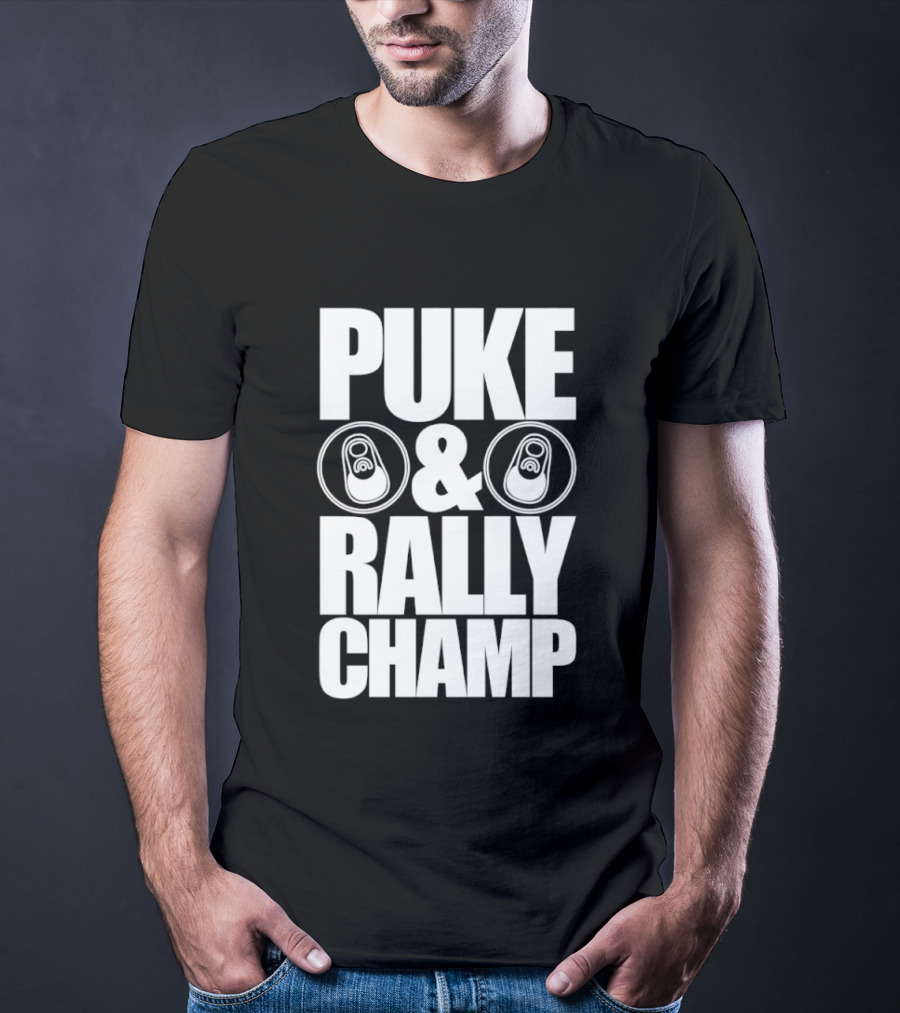 Puke And Rally Champ Soda Can Lids Fun T-Shirt