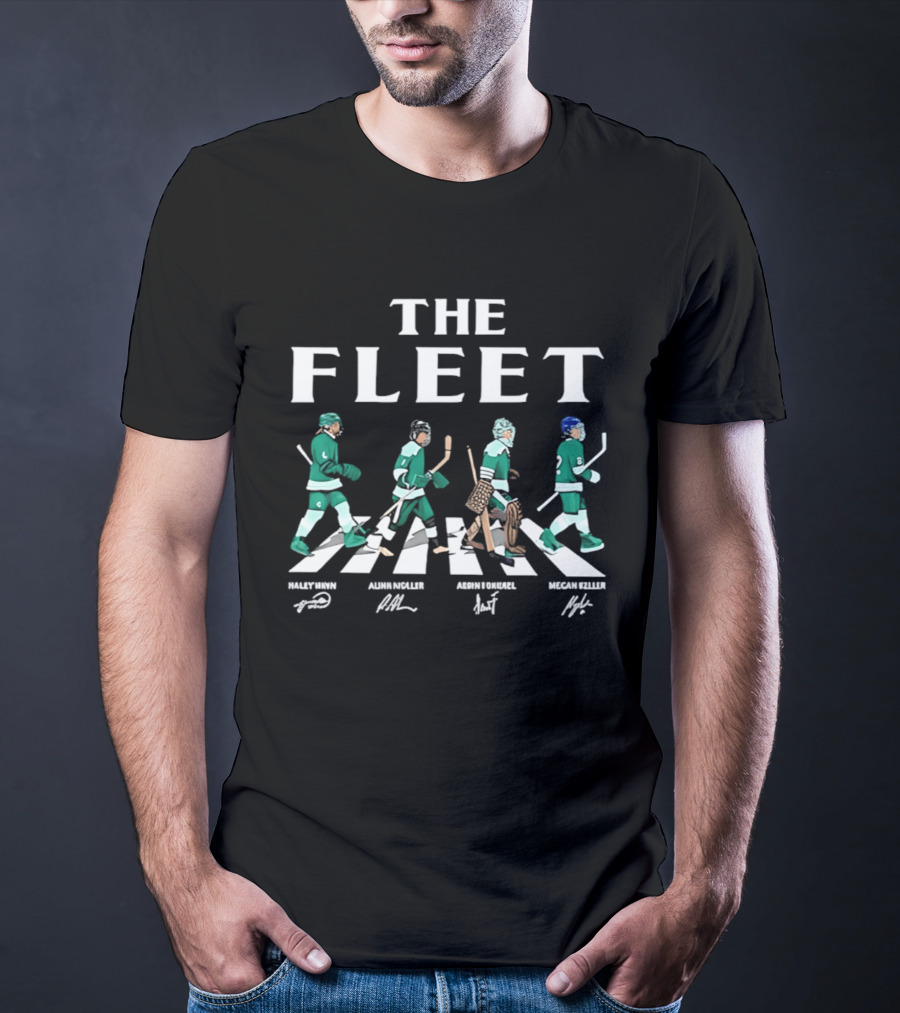 The Fleet Abbey Road Hockey Players PWHL Boston Women's Team T-Shirt