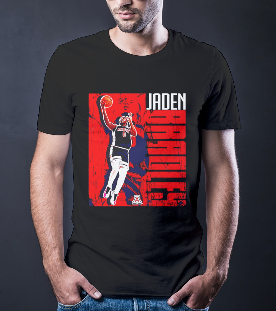 Jaden Bradley Arizona Wildcats NCAA Basketball Player Collage T-Shirt
