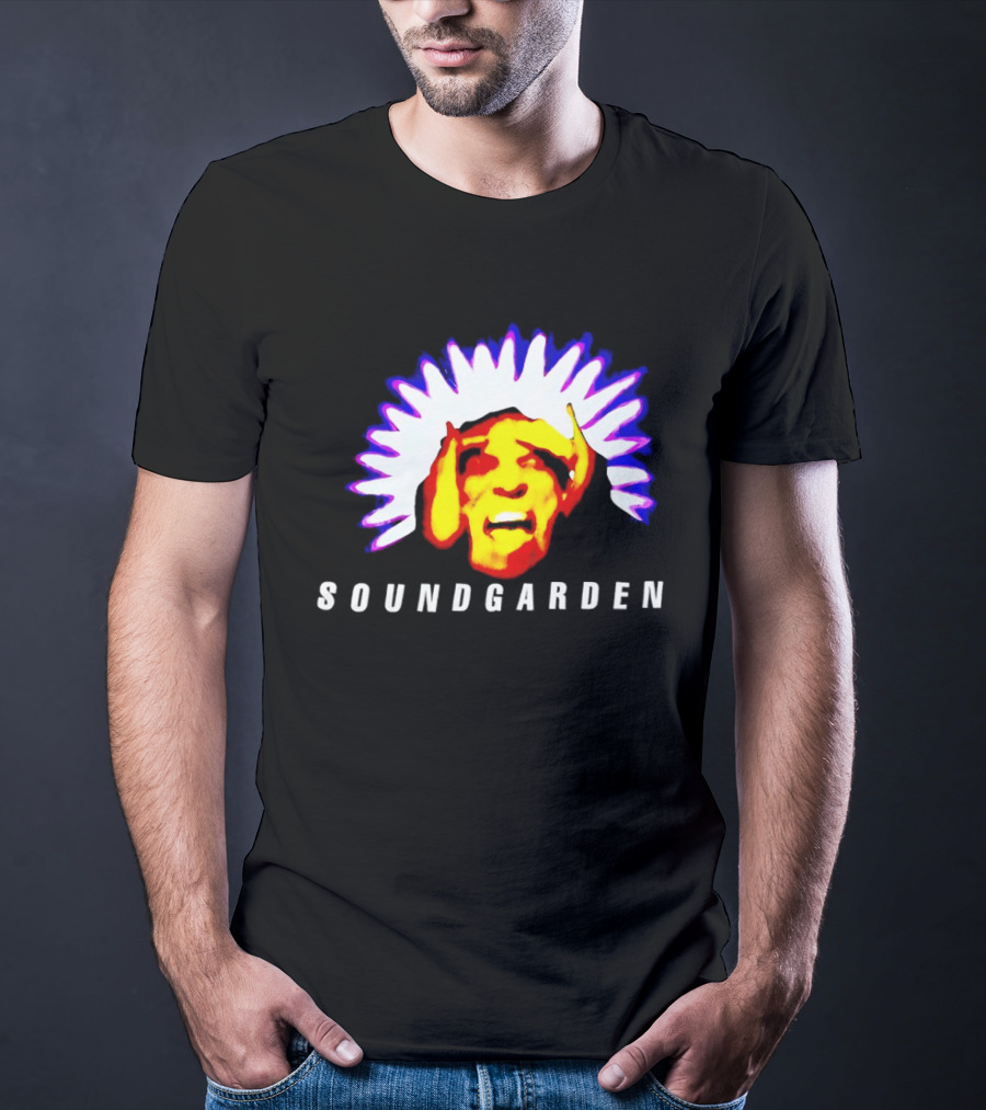 Soundgarden Black Hole Sun Surreal Face Psychedelic T-Shirt