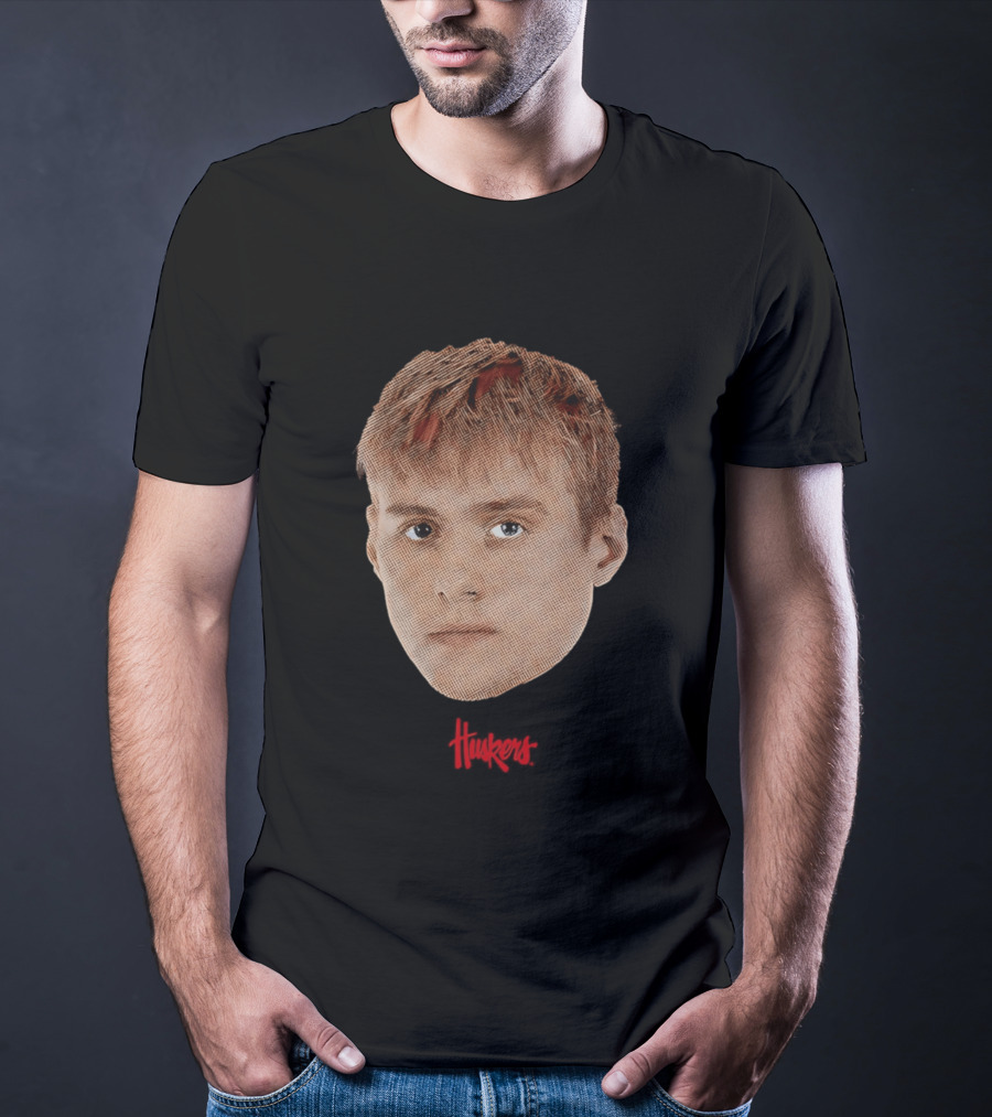 Leo Curtis Nebraska Cornhuskers Big Head Huskers T-Shirt
