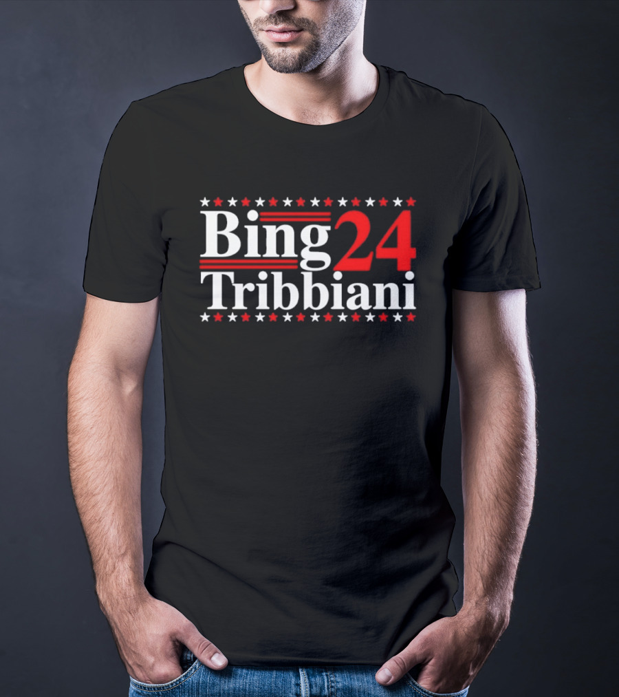 Bing Tribbiani 2024 Presidential Campaign Stars And Stripes T-Shirt