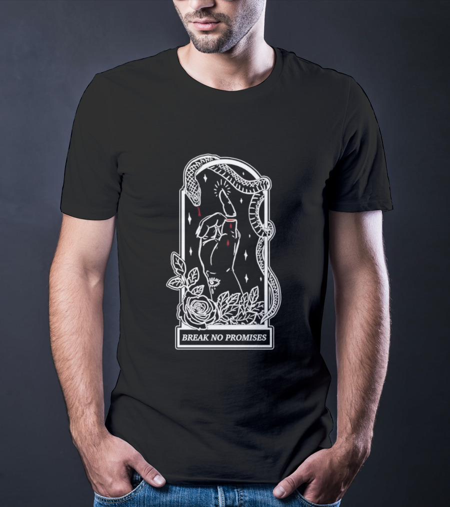 Break No Promises Snake Finger Roses T-Shirt