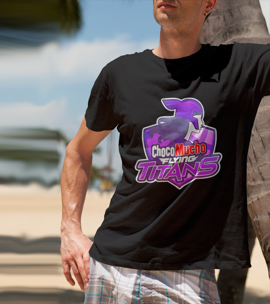 Choco Mucho Flying Titans Purple Shield T-Shirt