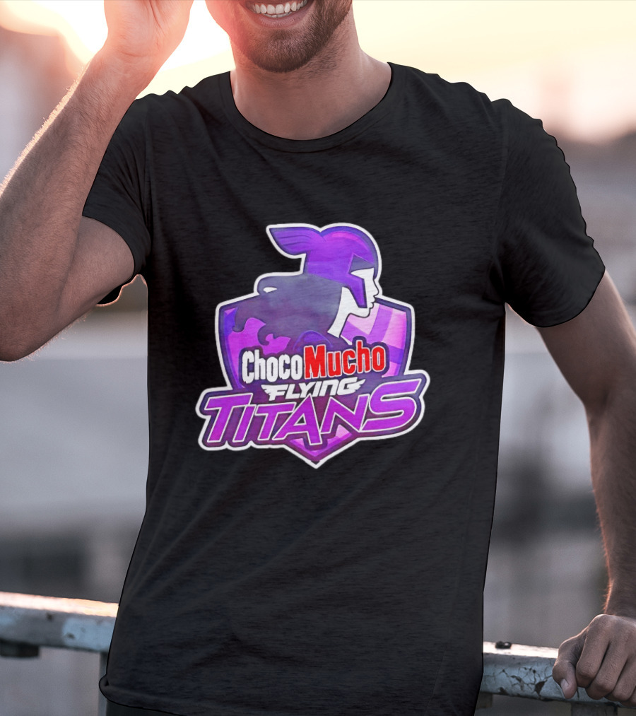 Choco Mucho Flying Titans Purple Shield T-Shirt