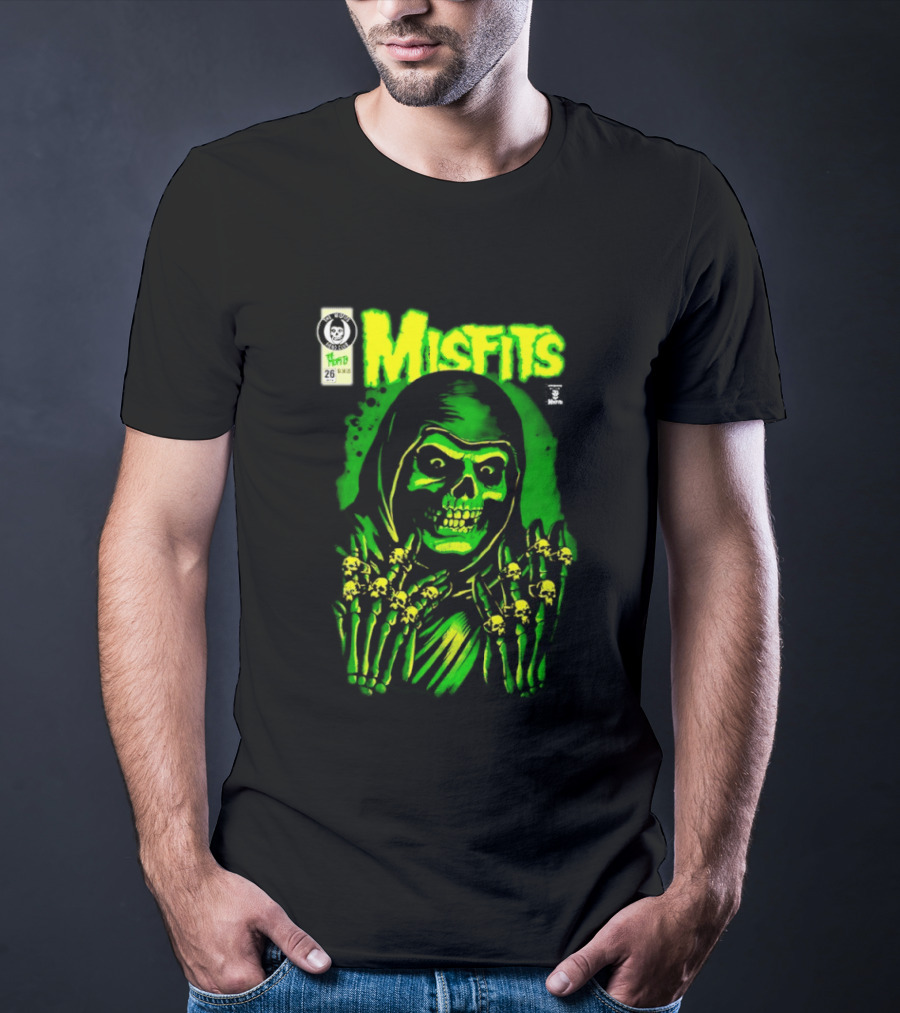 Misfits Crimson Ghost Reaper Emerald Hell Yesterdays WonderCon Anaheim 2026 Exclusives T-Shirt