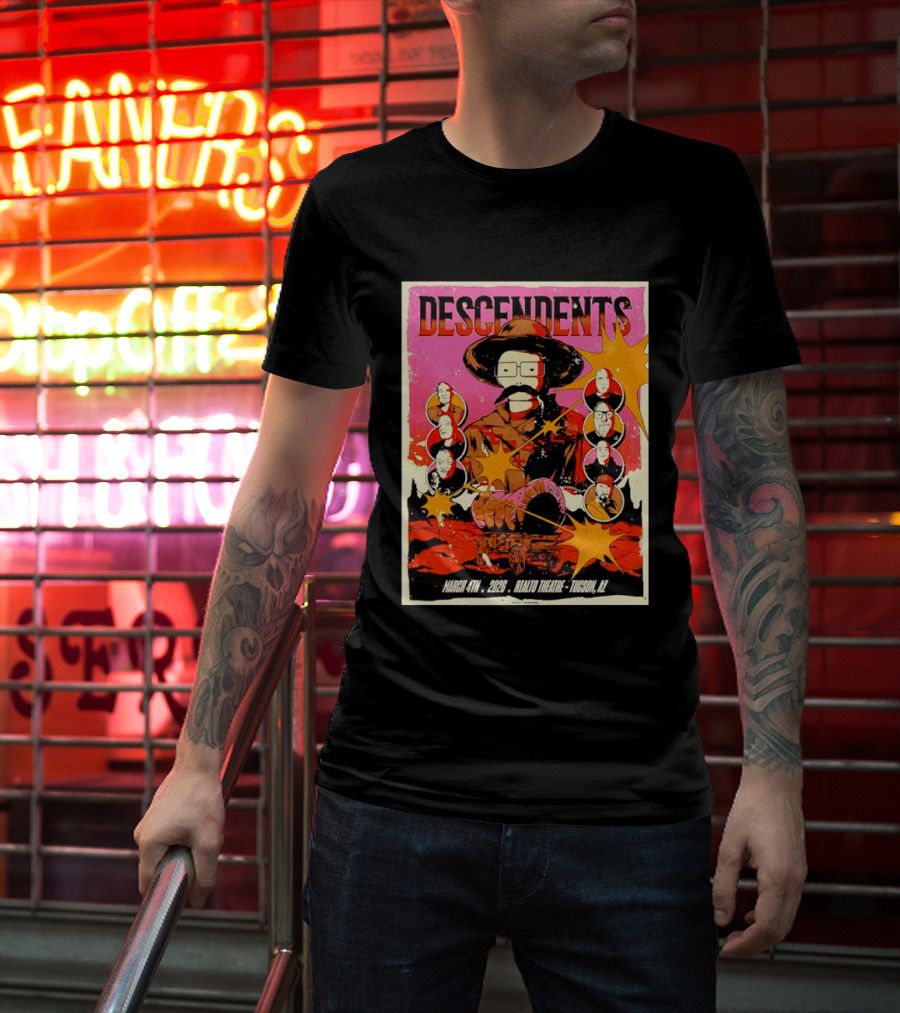Descendents Live March 4 2026 At Rialto Theatre Tucson Arizona Concert Event T-Shirt