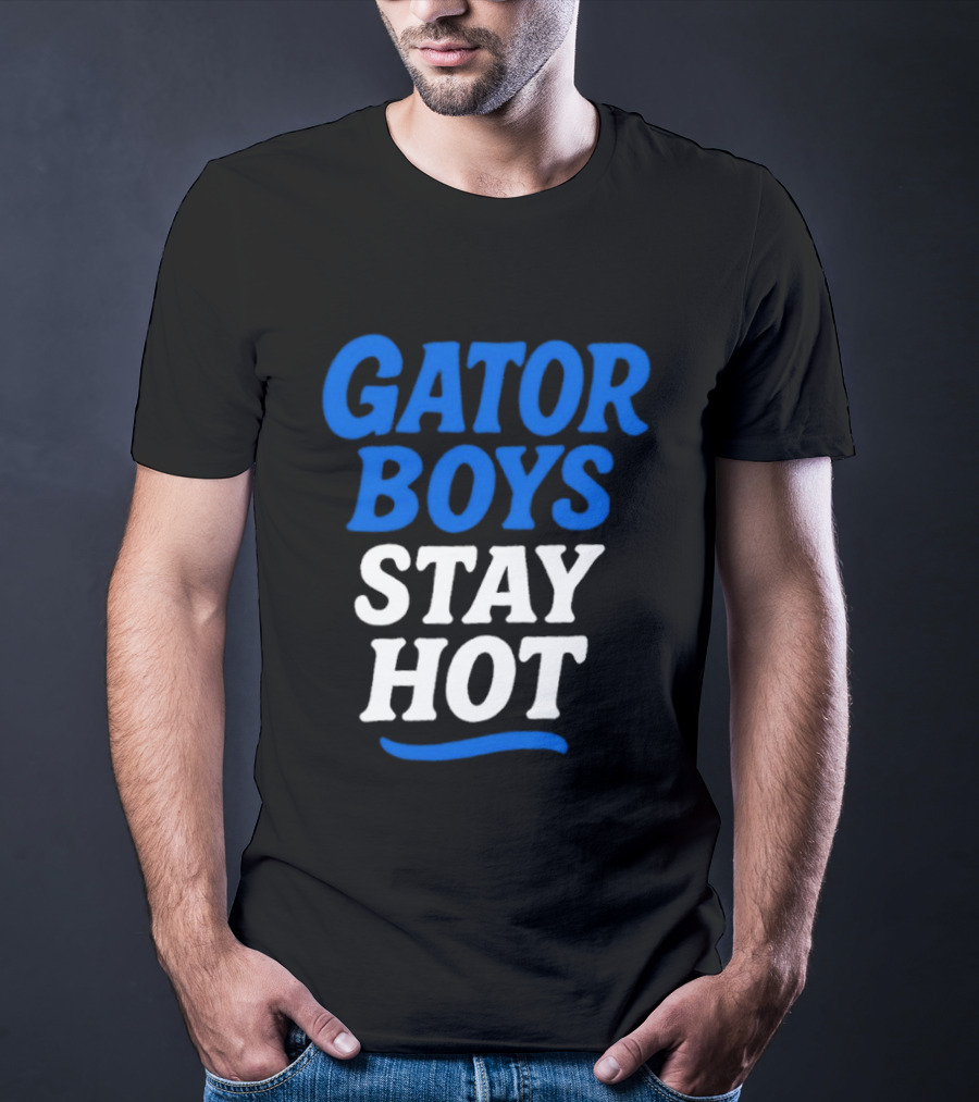 Florida Gator Boys Stay Hot Blue And White T-Shirt