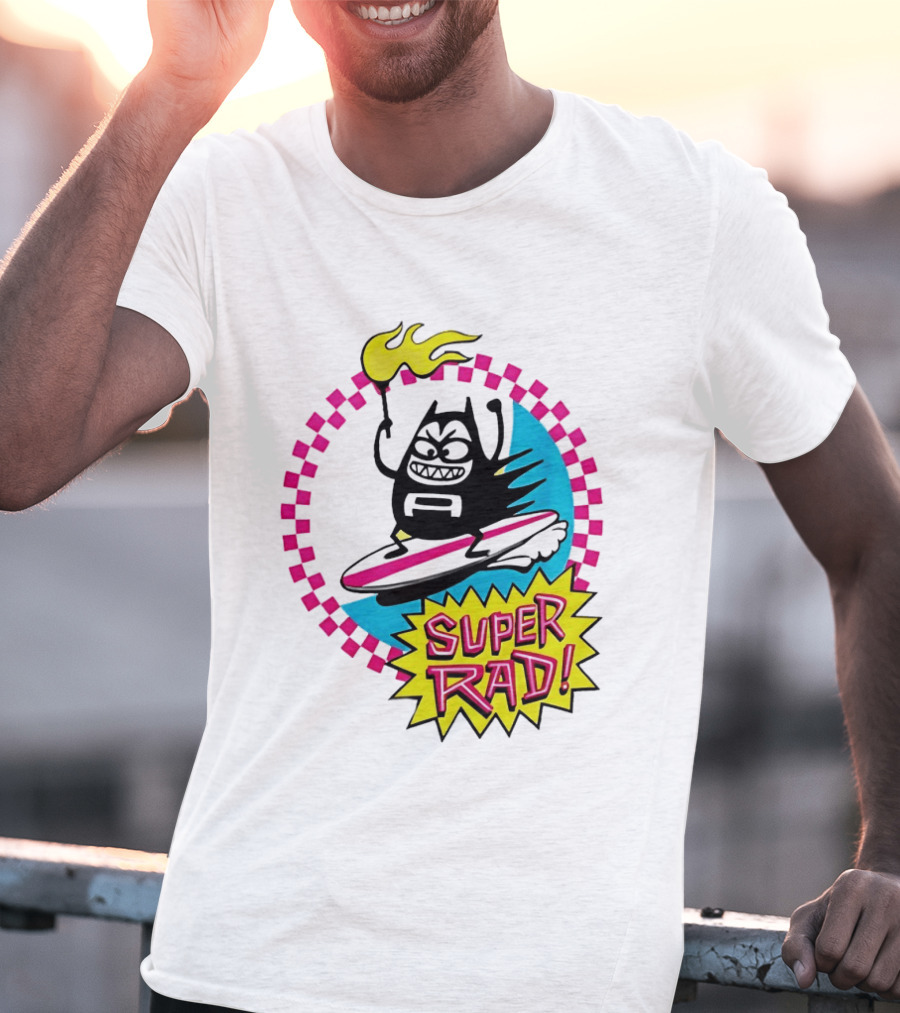 Aquabats Surfing Super Rad Flame Animated T-Shirt