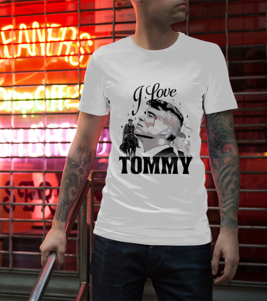 I Love Tommy Shelby In Peaky Blinders Movie Horse And Man Image T-Shirt