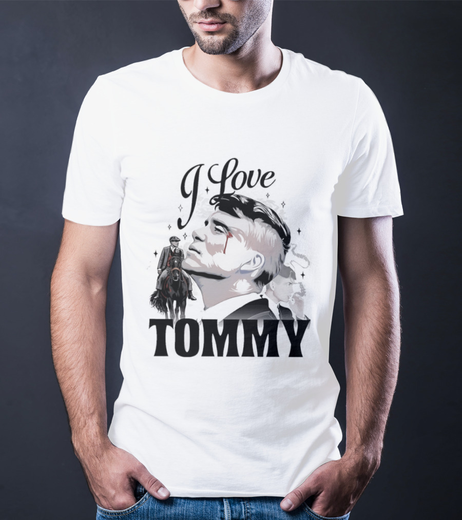 I Love Tommy Shelby In Peaky Blinders Movie Horse And Man Image T-Shirt