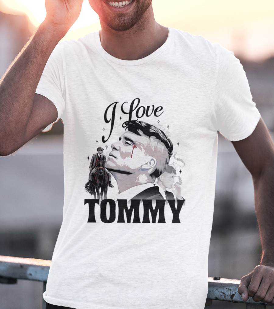 I Love Tommy Shelby In Peaky Blinders Movie Horse And Man Image T-Shirt