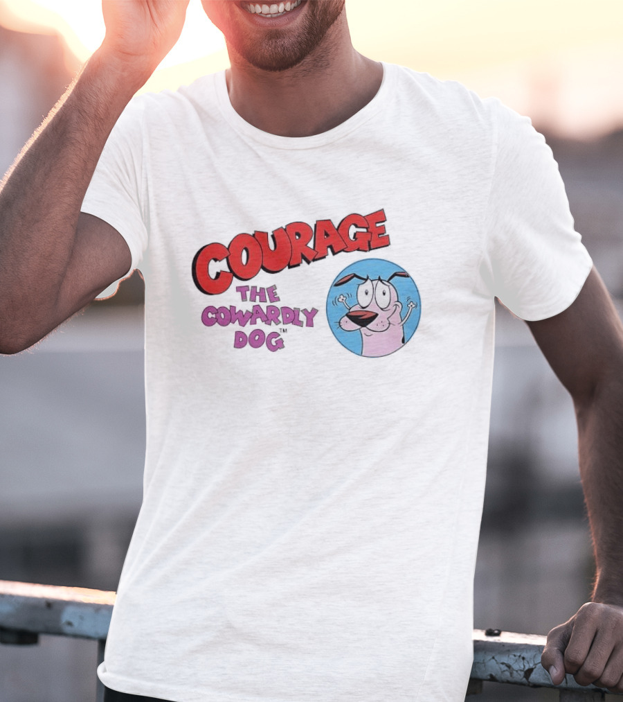 Courage The Cowardly Dog Cartoon Classic Animation T-Shirt