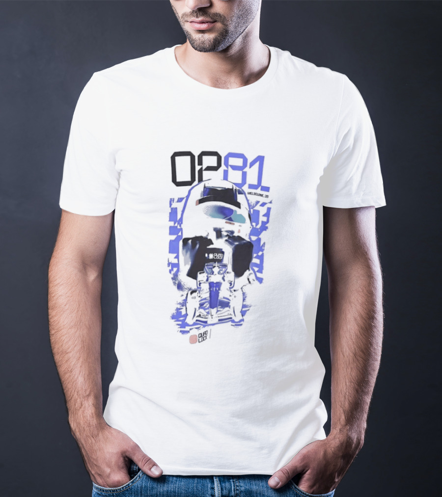 OP81 Formula 1 Racing Icon Oscar Piastri McLaren Melbourne Grand Prix T-Shirt