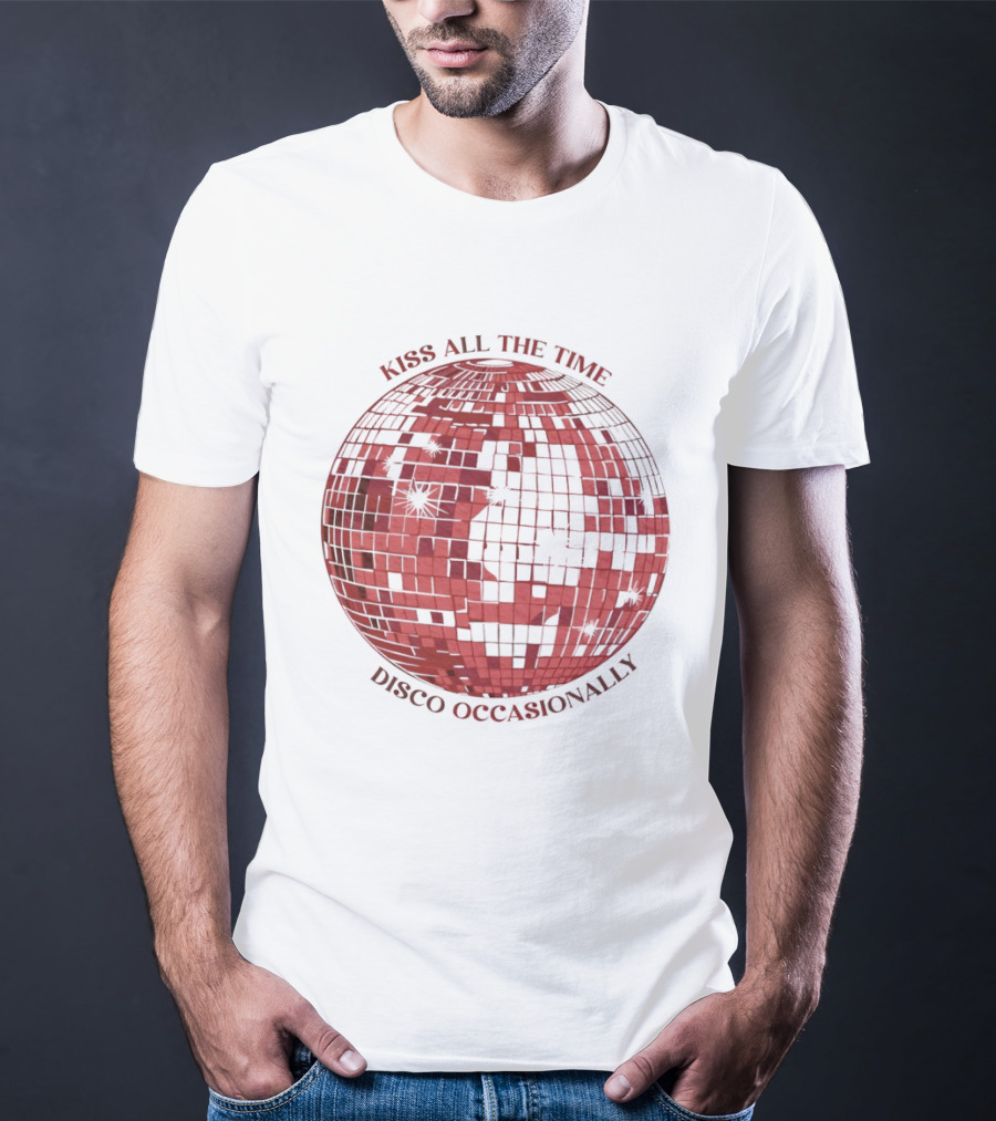 Kiss All The Time Disco Occasionally Disco Ball Bella T-Shirt