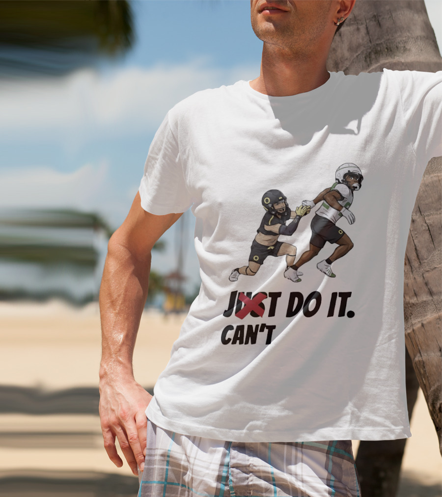 Just Can't Do It Football Players Chase In Action T-Shirt