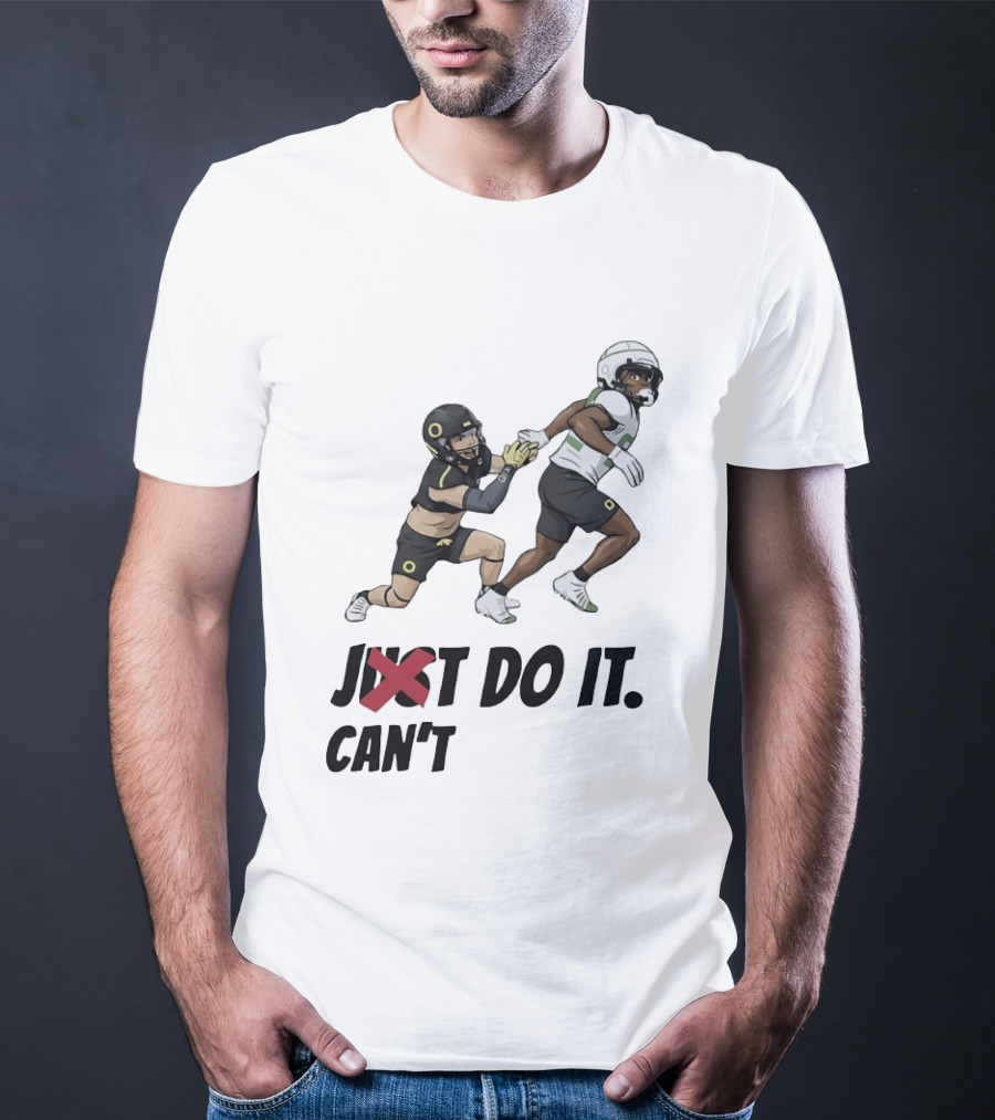 Just Can't Do It Football Players Chase In Action T-Shirt