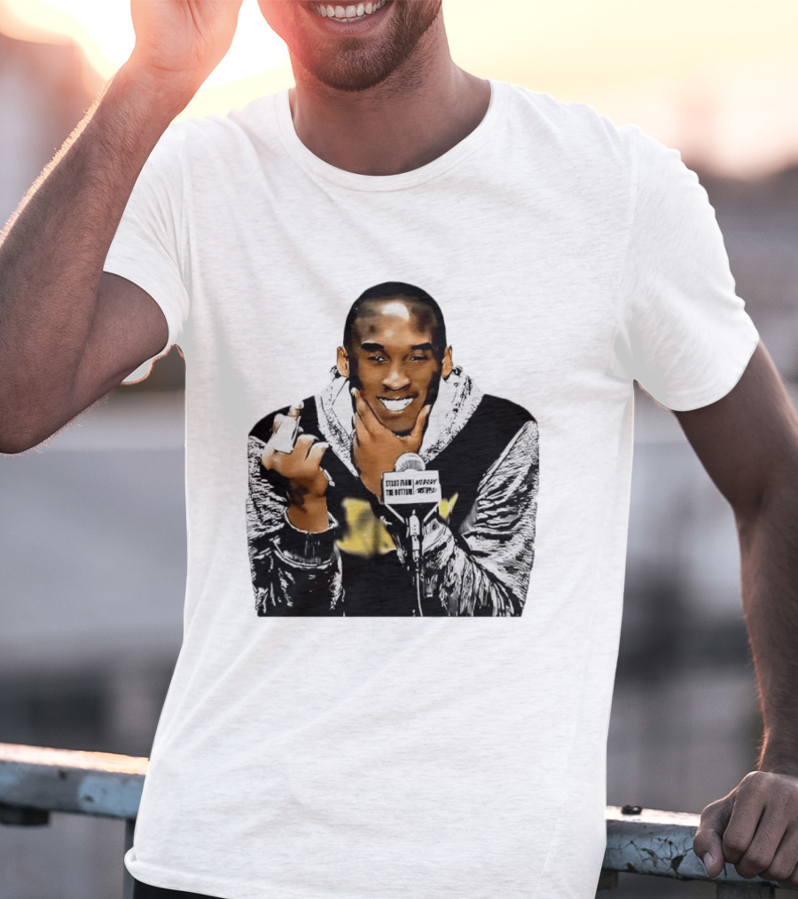 Kobe Bryant Iconic Middle Finger Moment At Press Conference T-Shirt