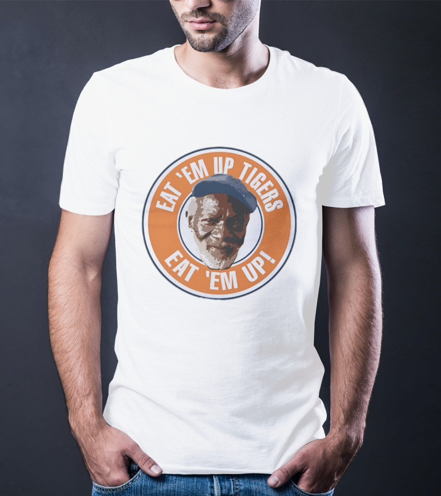 Eat 'Em Up Tigers Eat 'Em Up Vintage Style Motivational T-Shirt