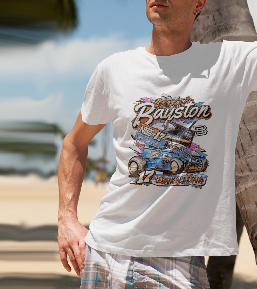 NOS Energy Drink Spencer Bayston No. 17 Racing Lebanon Indiana T-Shirt