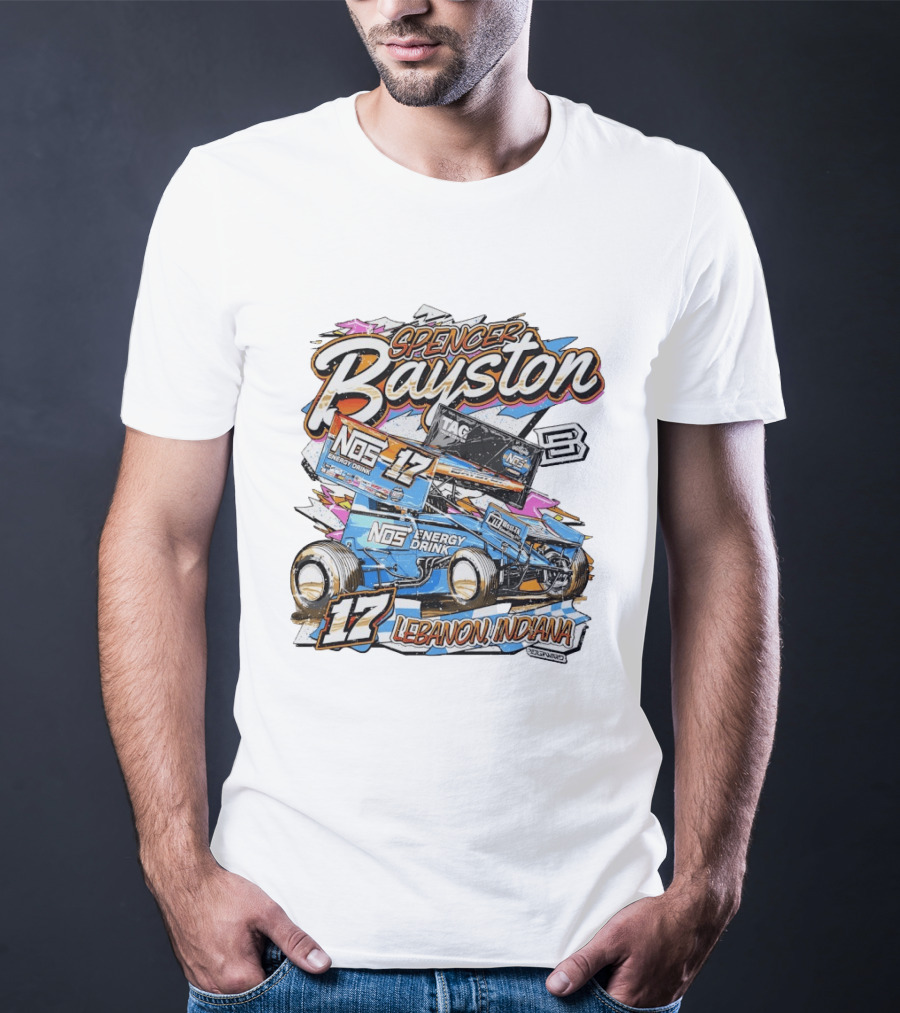 NOS Energy Drink Spencer Bayston No. 17 Racing Lebanon Indiana T-Shirt