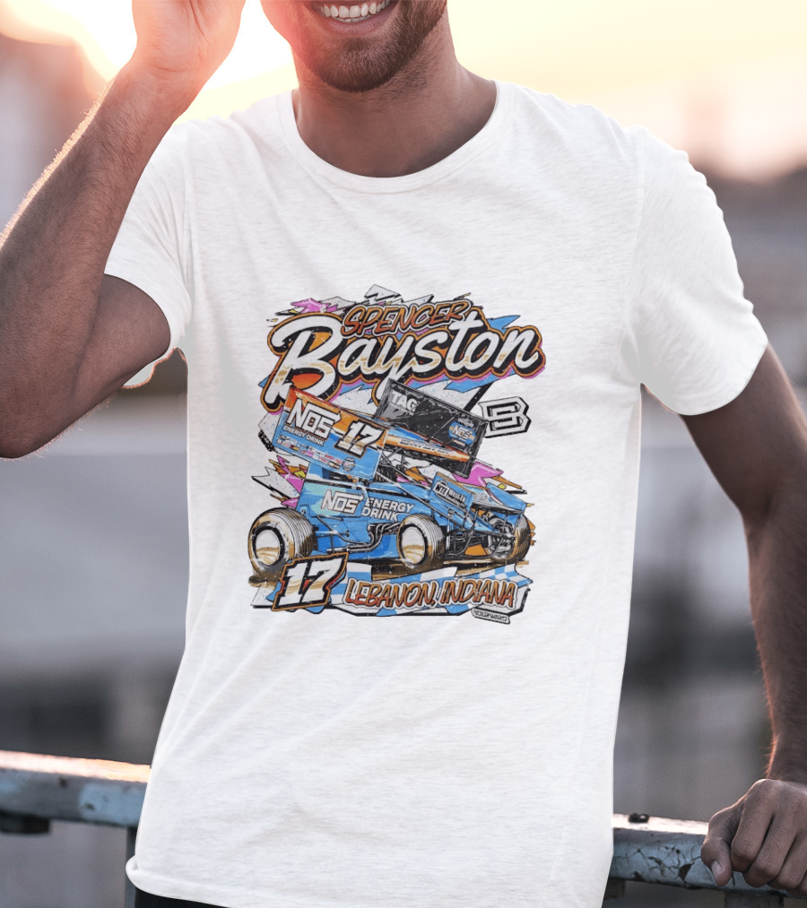 NOS Energy Drink Spencer Bayston No. 17 Racing Lebanon Indiana T-Shirt