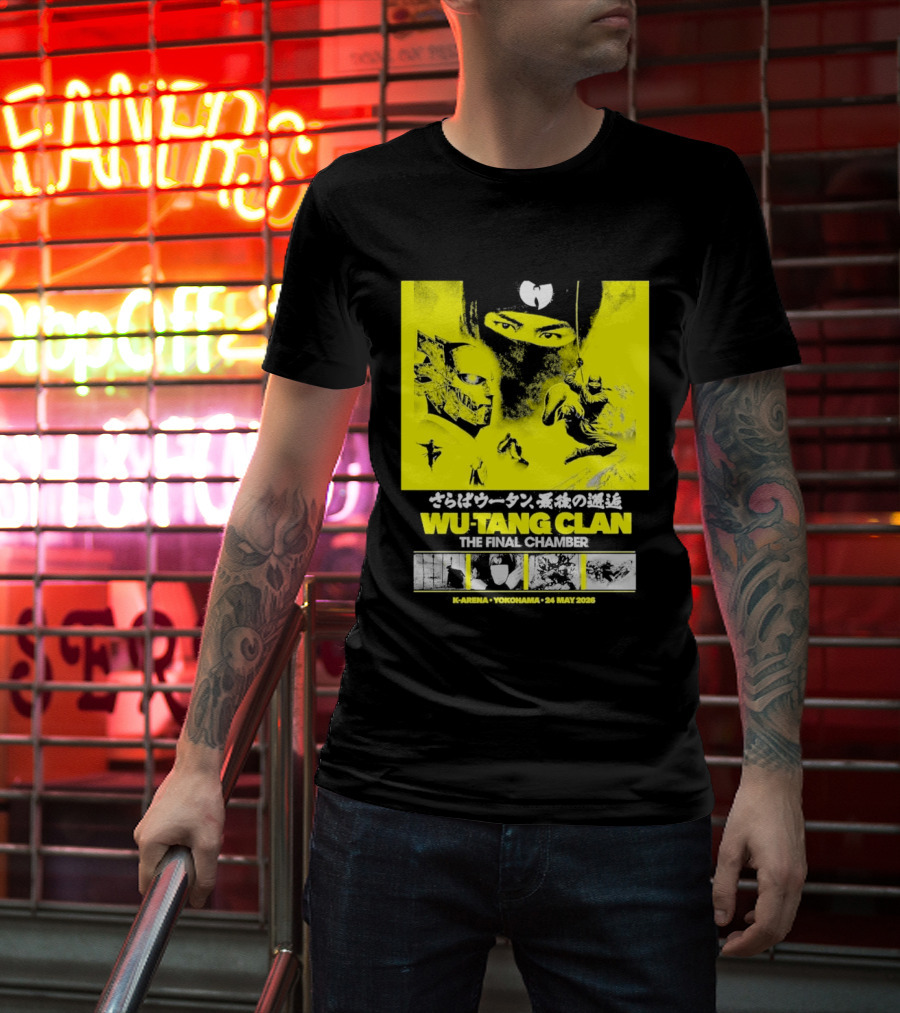 Wu Tang Clan Final Chamber Tour Yokohama Japan 2026 T-Shirt