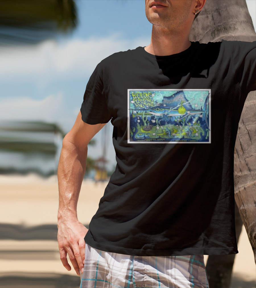 Pigeons Playing Ping Pong Mar 5 2026 Jacksonville Fl Sailfish Bubbles Sea Creatures T-Shirt