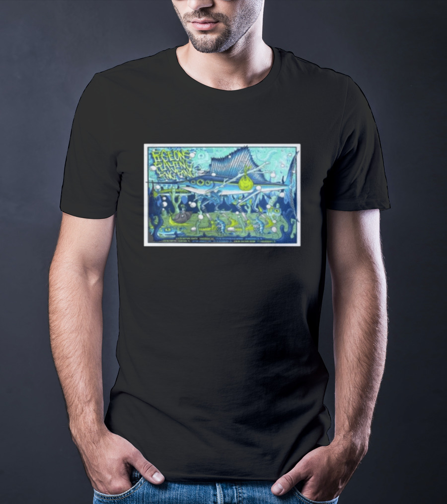 Pigeons Playing Ping Pong Mar 5 2026 Jacksonville Fl Sailfish Bubbles Sea Creatures T-Shirt