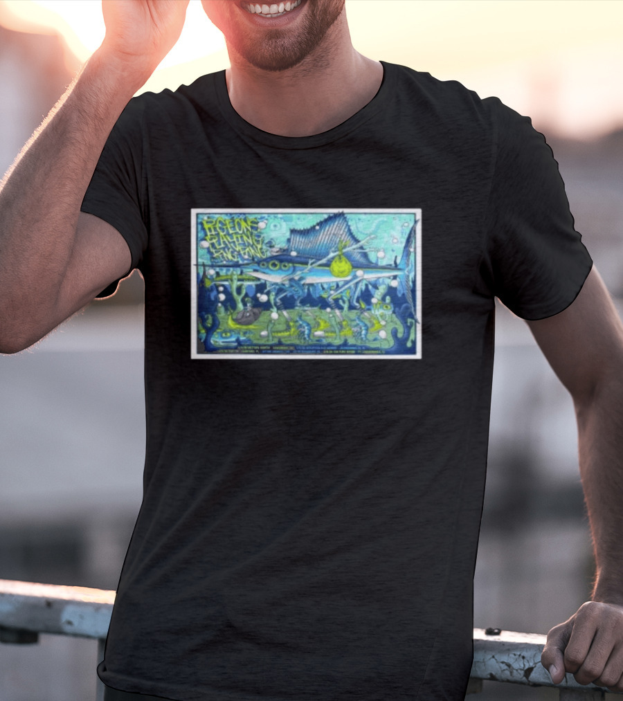 Pigeons Playing Ping Pong Mar 5 2026 Jacksonville Fl Sailfish Bubbles Sea Creatures T-Shirt