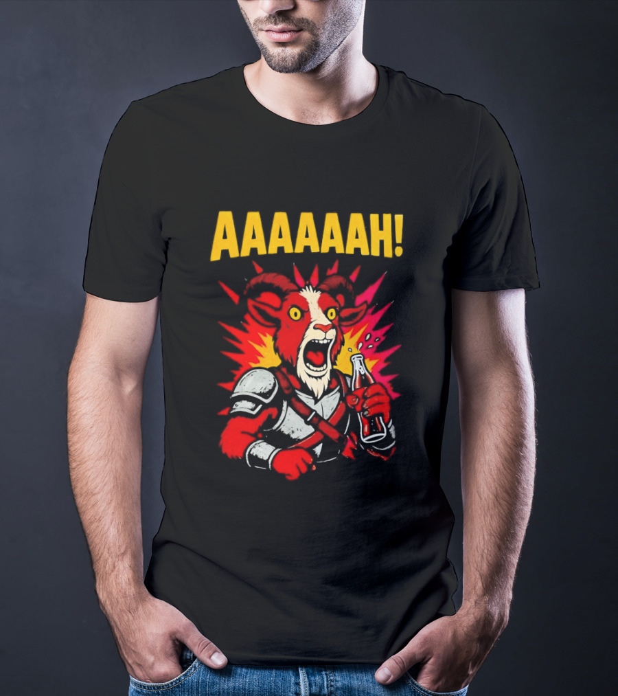 Prepotente Pony Screaming AAAAAAH Colorful Explosion T-Shirt