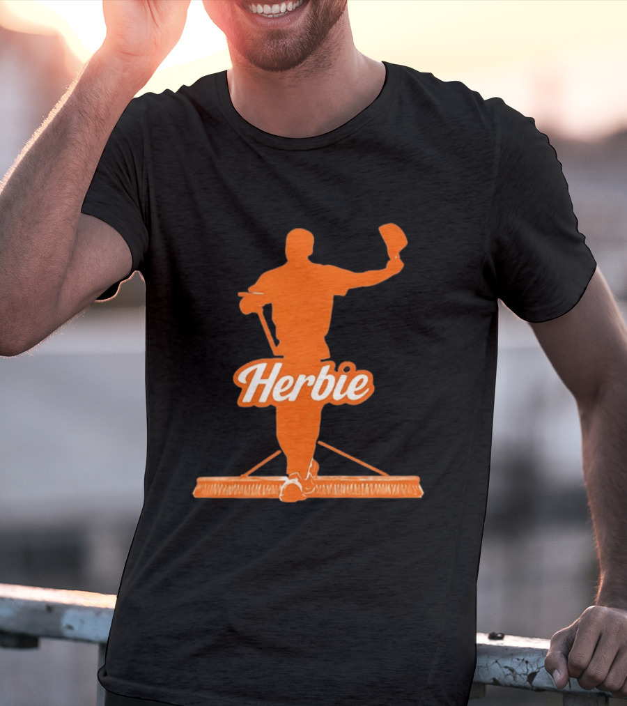Herbie Houston Astros Iconic Broom Celebration T-Shirt